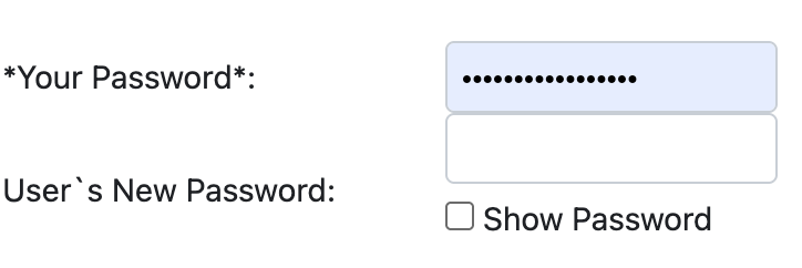 Change Another's Password