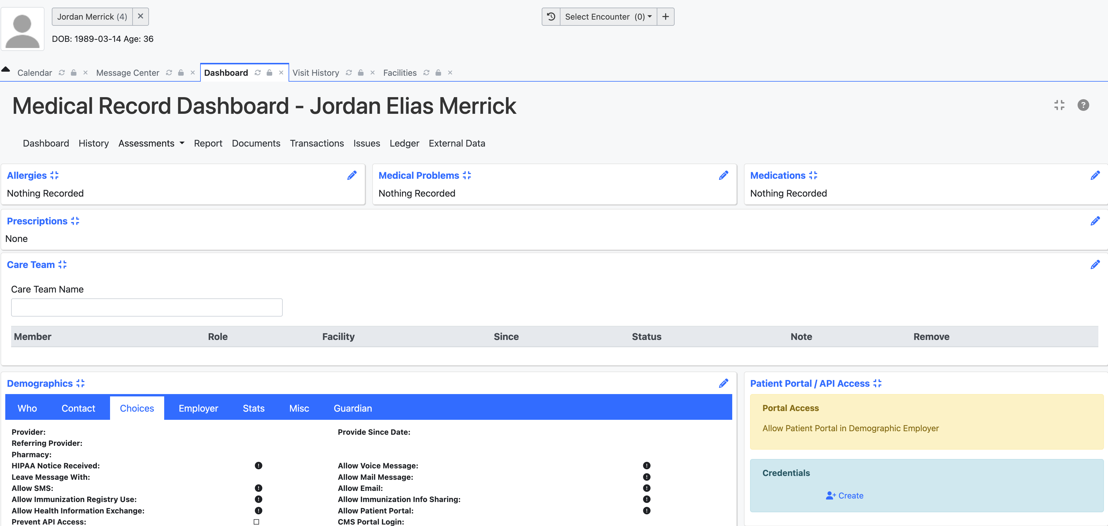 Patient Portal Config